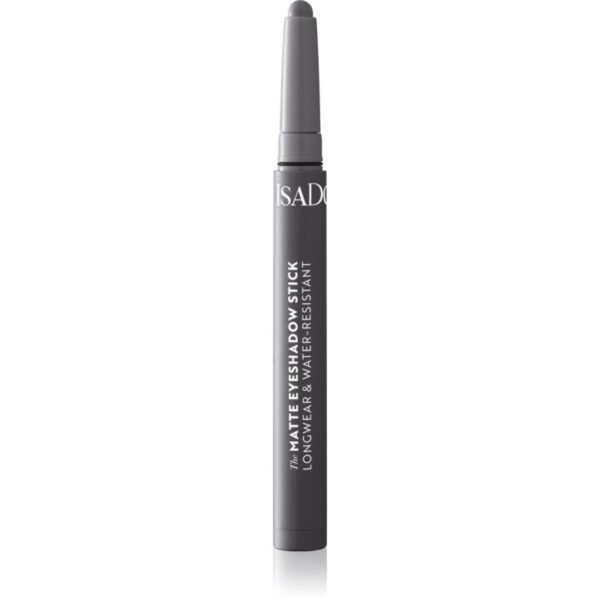 IsaDora The Eyeshadow Stick Matte creion de ochi lunga durata cu efect matifiant culoare 64 Smoky Grey 1.2 g-ro