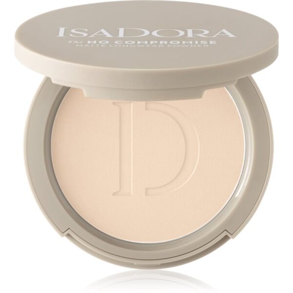 IsaDora The No Compromise Matte Longwear Powder pudra compacta pentru un aspect mat culoare 60 Neutral Porcelain 8 g-ro
