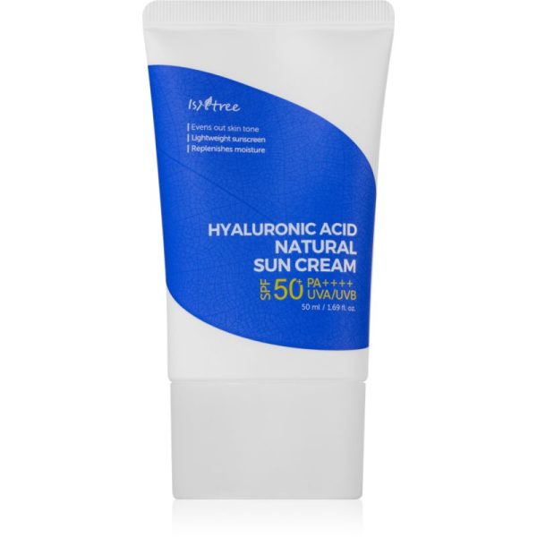 Isntree Hyaluronic Acid Crema de soare cu minerale pentru piele sensibilă SPF 50+ 50 ml-Țena