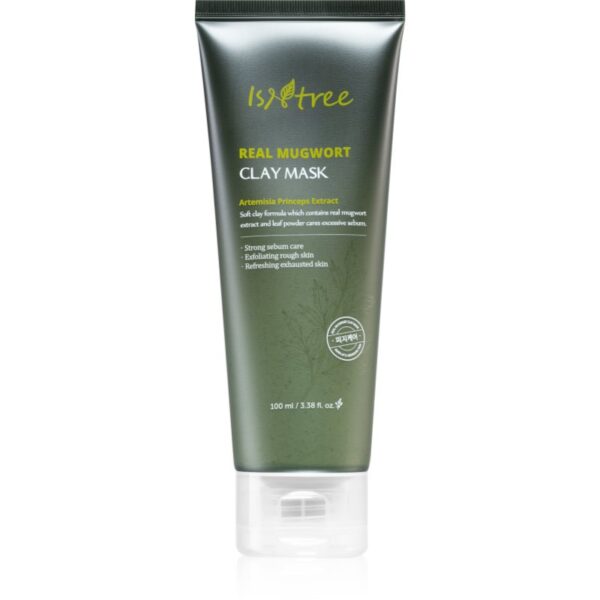 Isntree Real Mugwort masca pentru curatare profunda pentru pielea problematică și grasă 100 ml-Țena
