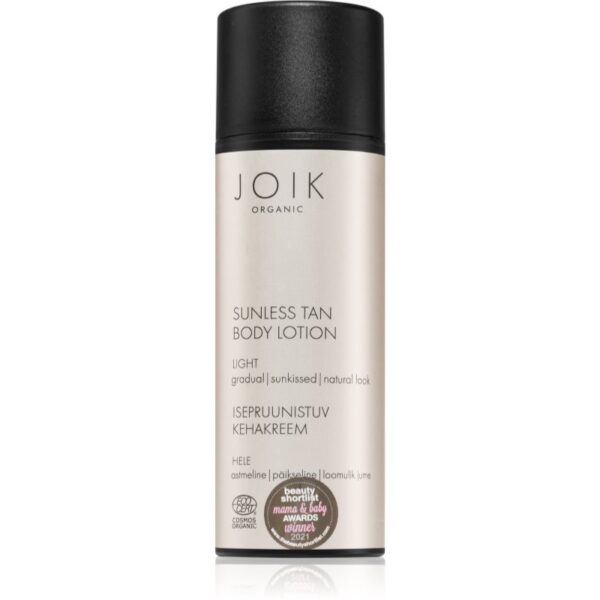 JOIK Organic Sunless Tan lotiune autobronzanta Light 150 ml-ro