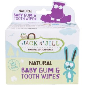 Jack N’ Jill Natural Șervețele umede pentru a proteja dintii si gingiile 25 buc-Țena