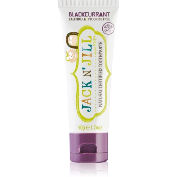Jack N’ Jill Natural pasta de dinti naturala pentru copii aroma Blackcurrant 50 g-ro