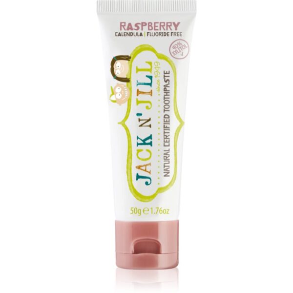 Jack N’ Jill Natural pasta de dinti naturala pentru copii aroma Raspberry 50 g-ro