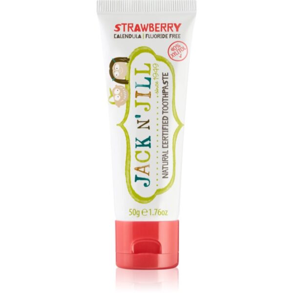 Jack N’ Jill Natural pasta de dinti naturala pentru copii aroma Strawberry 50 g-ro