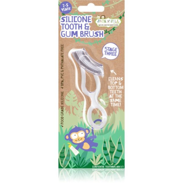 Jack N’ Jill Silicone periuta de dinti si gingii pentru copii fin 1 buc-ro