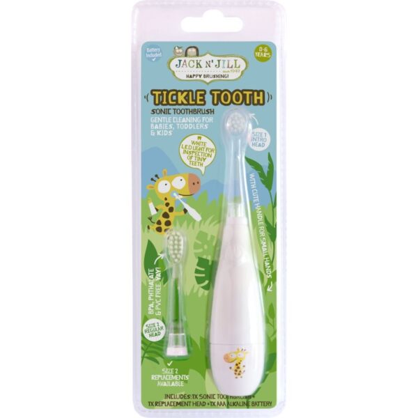 Jack N’ Jill Tickle Tooth periuta de dinti cu ultrasunete pentru copii 1 buc-Țena