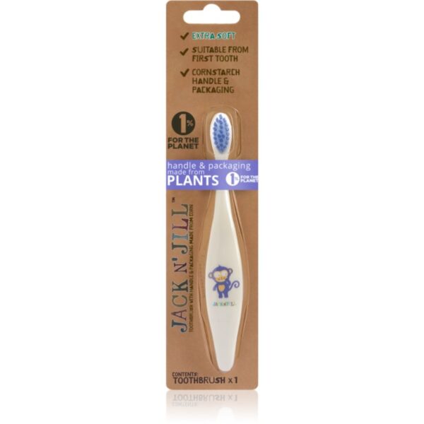 Jack N’ Jill Toothbrush periuta de dinti pentru copii Monkey 1 buc-Țena