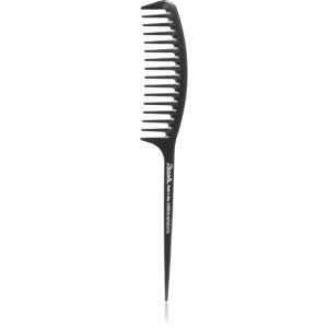 Janeke Carbon Fibre Fashion Comb with a long tail and wavy frame pieptene de păr 21