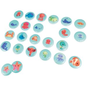 Janod Bath Memory Pexoso pentru cadă Sea Animals 2 y+ 24 buc-ro