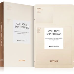 Jayjun Collagen Skin Fit masca pentru fata hranitoare si reparatoare pentru ten obosit 5 buc-ro