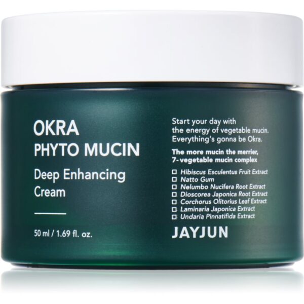 Jayjun Okra Phyto Mucin Deep crema faciala hidratanta revitalizanta 50 ml-Țena