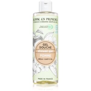 Jeanne en Provence BIO Apple gel de duș mătăsos calitate BIO pentru femei 250 ml-ro
