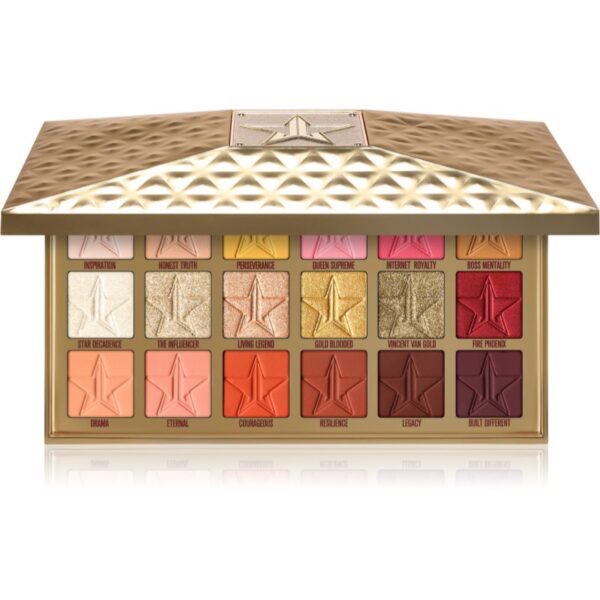 Jeffree Star Cosmetics Artisty Palette Gold Blooded paletă cu farduri de ochi 18x1.5 g-Țena