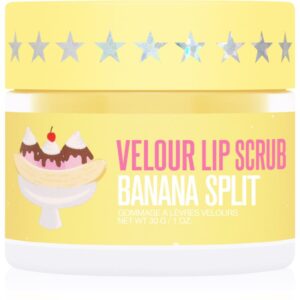 Jeffree Star Cosmetics Banana Fetish Velour Lip Scrub exfoliant din zahar de buze Banana Split 30 g-Țena