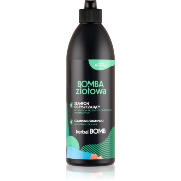 Joanna Herbal Bomb Cleansing Shampoo curatarea profunda a scalpului pentru par si scalp gras 500 ml-ro