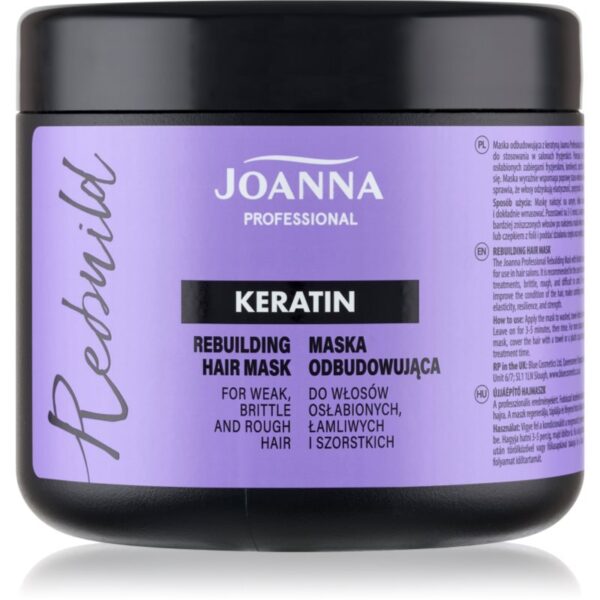 Joanna Professional Keratin masca cu keratina pentru par uscat si fragil 500 g-Țena