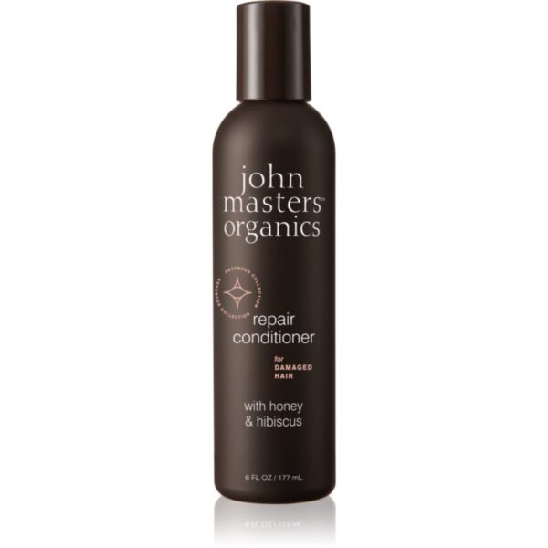 John Masters Organics Honey & Hibiscus Conditioner balsam pentru regenerare pentru par deteriorat 177 ml-ro