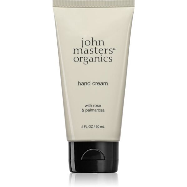 John Masters Organics hand cream Rose & Palmarosa crema nutritiva cu ulei de trandafir 60 ml-Țena