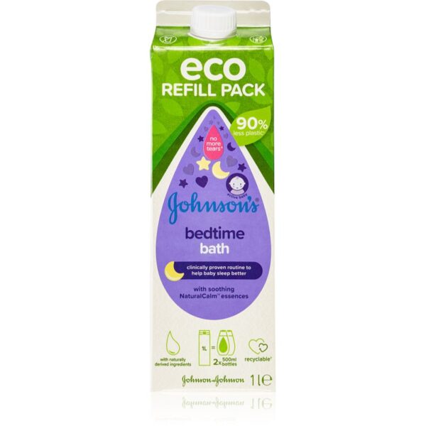 Johnson's® Bedtime emulsie de baie pentru copii Refil 1000 ml-ro