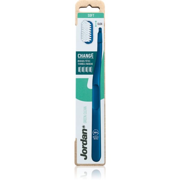 Jordan Change Green Clean Soft 4 head perie de dinti 1 buc-ro
