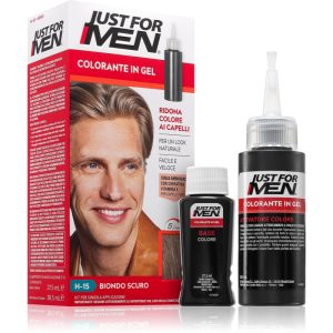 Just for Men Color Kit vopsea de par tonifianta pentru barbati culoare H-15 Dark Blond / Lightest Brown 1 buc-ro