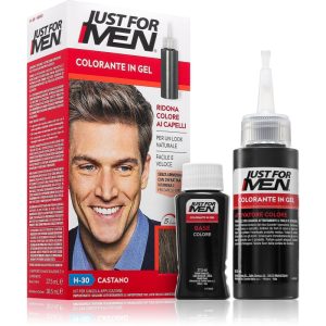 Just for Men Color Kit vopsea de par tonifianta pentru barbati culoare H-30 Light Medium Brown 1 buc-ro