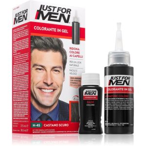 Just for Men Color Kit vopsea de par tonifianta pentru barbati culoare H-45 Dark Brown 1 buc-ro