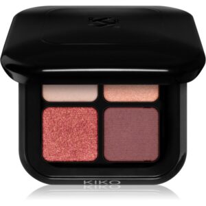 KIKO Milano New Bright Quartet paletă cu farduri de ochi culoare 03 Burgundy Variations 3.5 g-ro