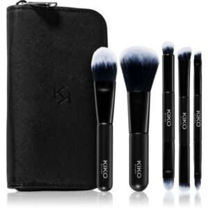 KIKO Milano Travel Brush Set set de pensule cu husă-Țena