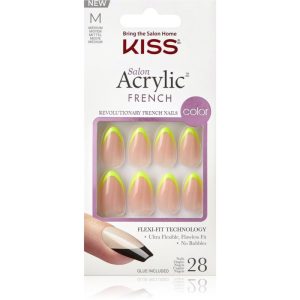 KISS Acrylic French Color unghii artificiale Hype 28 buc-ro