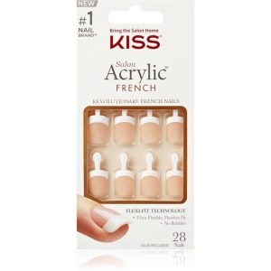 KISS Acrylic French Kit unghii artificiale 28 buc-ro