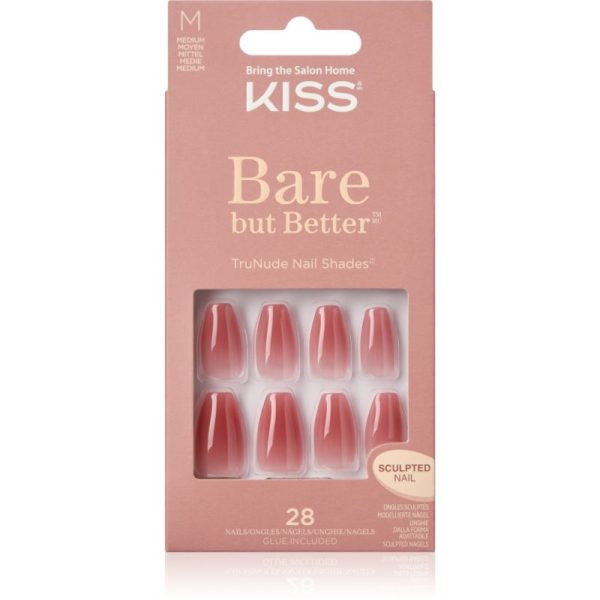 KISS Bare But Better Medium unghii artificiale 28 buc-Țena