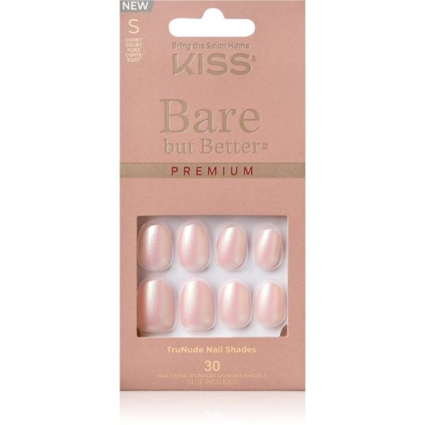 KISS Bare But Better Premium unghii artificiale Mocha 30 buc-ro