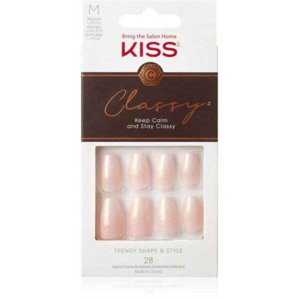 KISS Classy Nails Cozy Meets Cute unghii artificiale mediu 28 buc-ro