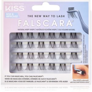 KISS Falscara Wisp mănunchiuri de gene individuale autoadezive Natural Wispy Wisps 24 buc-ro