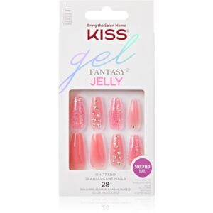 KISS Gel Fantasy Jelly unghii artificiale 28 buc-Țena