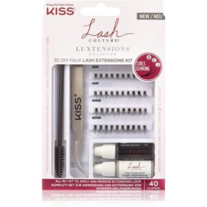 KISS Lash Couture LuXtensions set de instrumente pentru aplicarea genelor false 40 buc-Țena