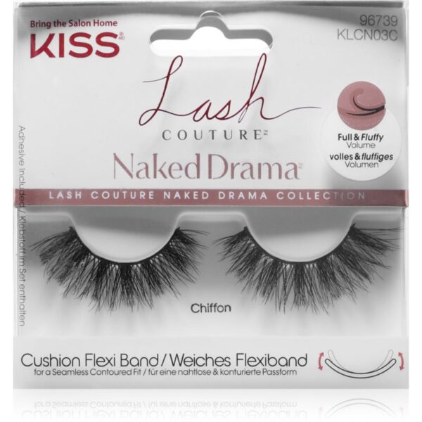 KISS Lash Couture Naked Drama gene false Chiffon 96739 2 buc-Țena