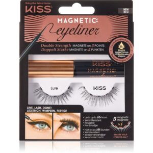 KISS Magnetic Eyeliner & Eyelash Kit gene magnetice 01 Lure 1 pereche-ro