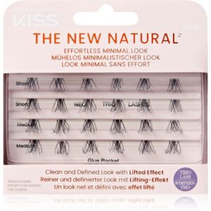 KISS The New Natural Effortless Minimal Look pachet cu gene fără noduri autoadezive Trio 01 24 buc-ro