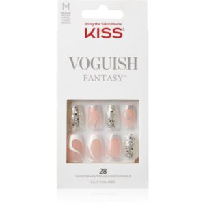 KISS Voguish Fantasy Fashspiration unghii artificiale mediu 28 buc-Țena
