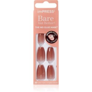 KISS imPRESS Bare but Better unghii artificiale Flare 30 buc-ro