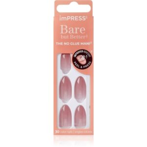 KISS imPRESS Bare but Better unghii artificiale Serenity 30 buc-ro