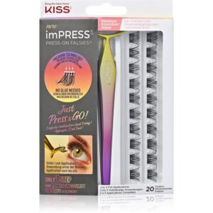 KISS imPRESS Press-on Falsies mănunchiuri de gene individuale autoadezive 02 Voluminous 20 buc-ro