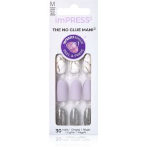 KISS imPRESS The No Glue Mani Medium unghii artificiale Climb Up 30 buc-ro