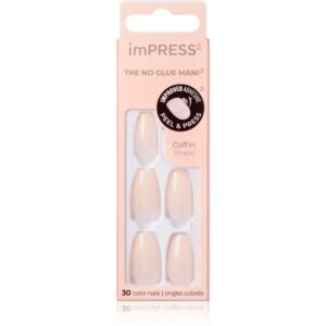 KISS imPRESS The No Glue Mani Medium unghii artificiale Serendipity 30 buc-ro