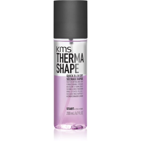 KMS Thermashape Quick Blow Dry spray pentru păr cu protecție termică pentru o uscare rapida 200 ml-Țena
