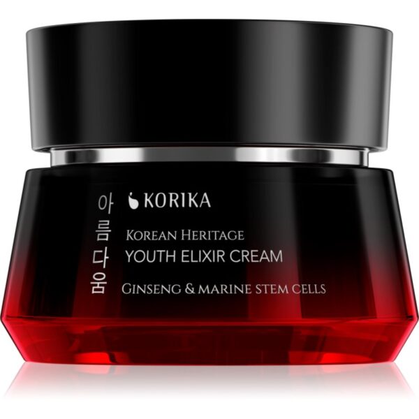 KORIKA Korean Heritage Ginseng & Marine Stem Cells Youth Elixir Cream crema hranitoare cu antioxidanti pentru intinerirea pielii 50 ml-Țena