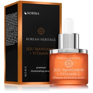 KORIKA Korean Heritage Jeju Mandarin + Vitamin C Premium Illuminating Serum ser facial (iluminator) cu vitamina C 30 ml-Țena